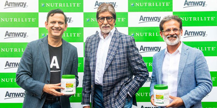 Amway India named Amitabh Bachchan as a brand ambassador for Amway India and Nutrilite