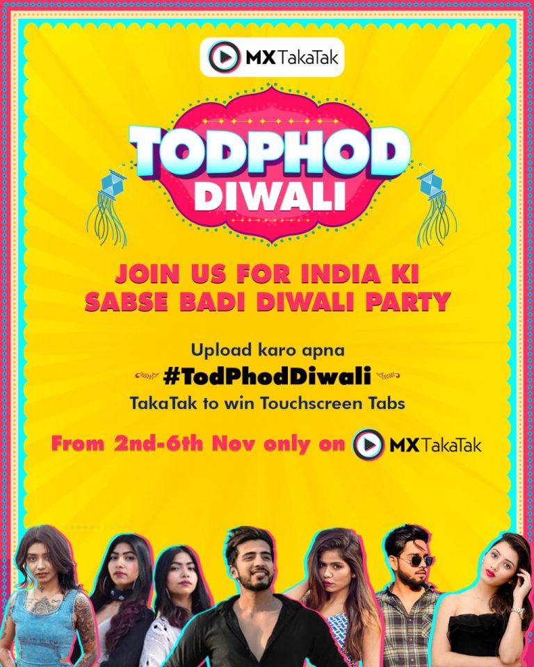 Join India’s Biggest Diwali Party with MX TakaTak’s #TodPhodDiwali