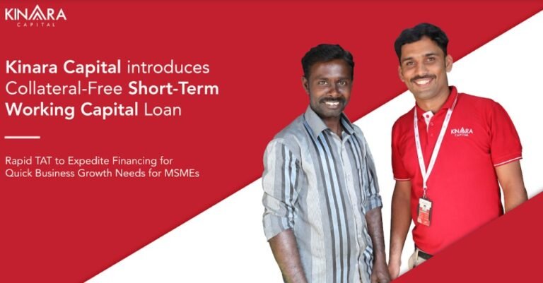 Kinara Capital Introduces Collateral-Free Short-Term Working Capital Loan