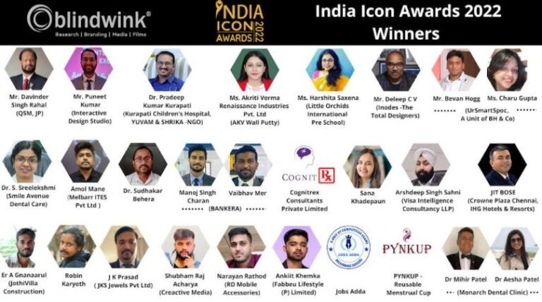 Blindwink India Icon Awards – 2022 Winners Announced
