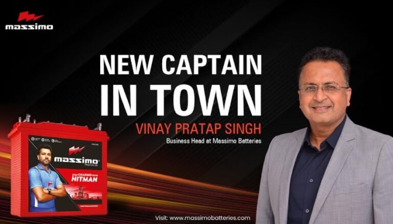 New Captain in Town: Vinay Pratap Singh Joins as the Business Head at Massimo Batteries