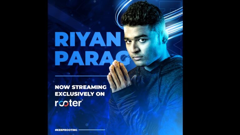 Rooter ropes in Indian Cricketer Riyan Parag as an exclusive game streamer