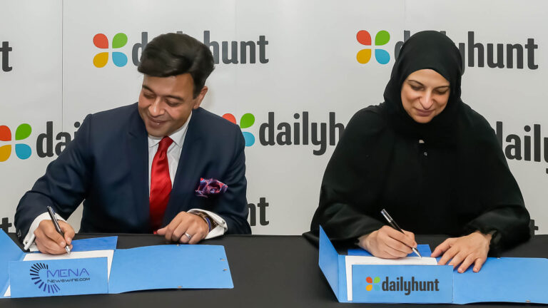 Dailyhunt enters into a strategic content partnership with MENA Newswire