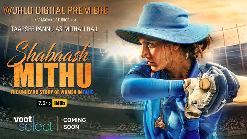 Taapsee Pannu-starrer Shabaash Mithu – the inspiring tale of India’s superstar cricketer Mithali Raj, is all set to premiere on Voot Select