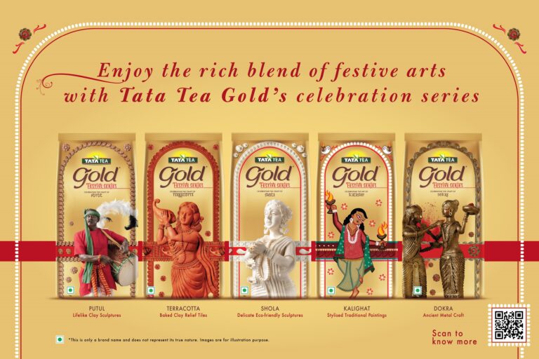 Tata Tea Gold brings alive the joy of Durga Puja celebrations with locally designed festive edition series