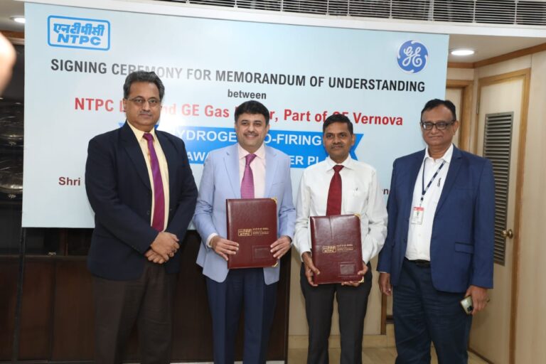 NTPC and GE Gas Power Sign MoU for demonstrating Hydrogen co-firing in Gas Turbines