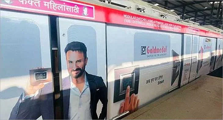 MOMS executes metro train branding campaign in Mumbai for Goldmedal Electricals