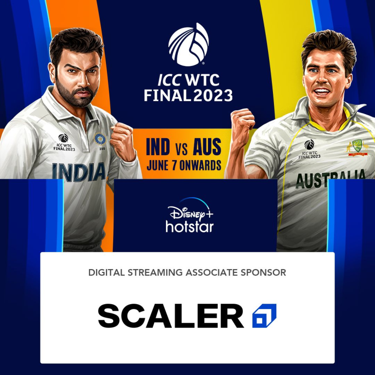 Scaler Joins Forces with Disney+ Hotstar for WTC 2023 Finals