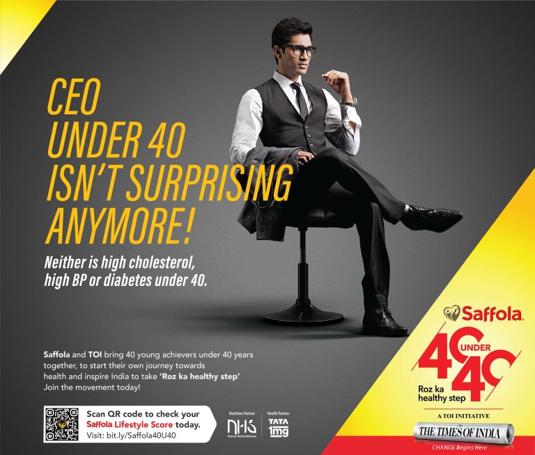 Saffola’s latest campaign 40 Under 40 inspires India to eat better and live healthier