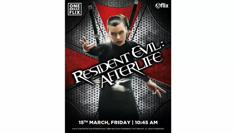 Night of Thrills: ‘Resident Evil: Afterlife’ Hits &flix on March 15th at 10:45 pm