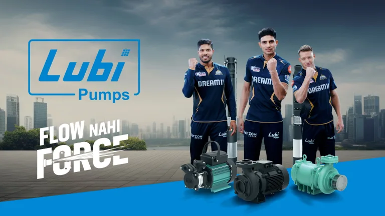 Lubi Pumps launches “FLOW NAHI FORCE” ad campaign featuring Gujarat Titans