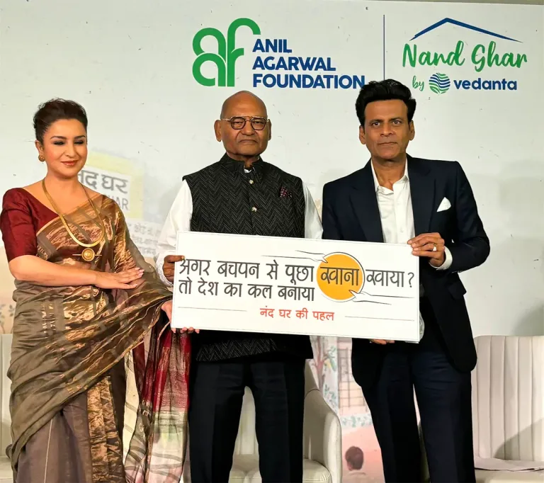 Nand Ghar Launches National Movement “Agar Bachpan Se Poocha Khaana Khaya, Toh Desh Ka Kal Banaya” with Actor Manoj Bajpayee