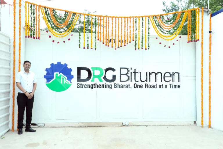 Rahul Garg, CEO & Founder, M ... at the DRG Bitumen Plant