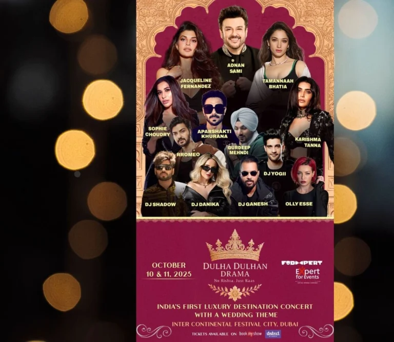 Dubai to Host the Ultimate Big Fat Indian Wedding-Themed Concert on October 10–11